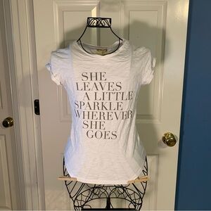 Joyfolie girls’ size 12 white t-shirt top